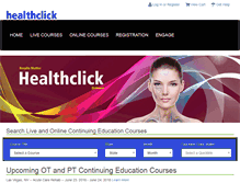 Tablet Screenshot of healthclick.com